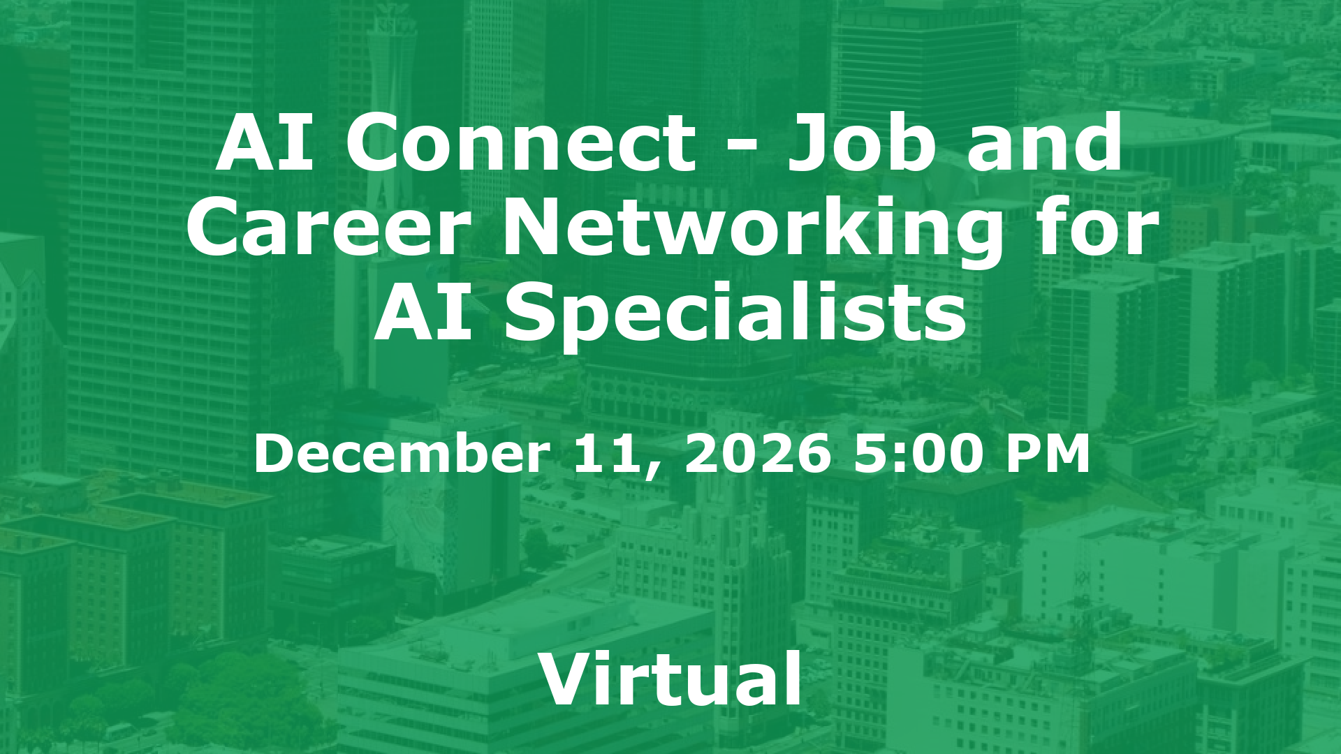 AI Connect - Job and Career Networking for AI Specialists event image